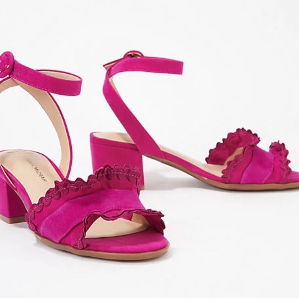 🍉Isaac Mizrahi‎ -Stylish Pink Women's Sandals hot pink Barbie pink size 8
